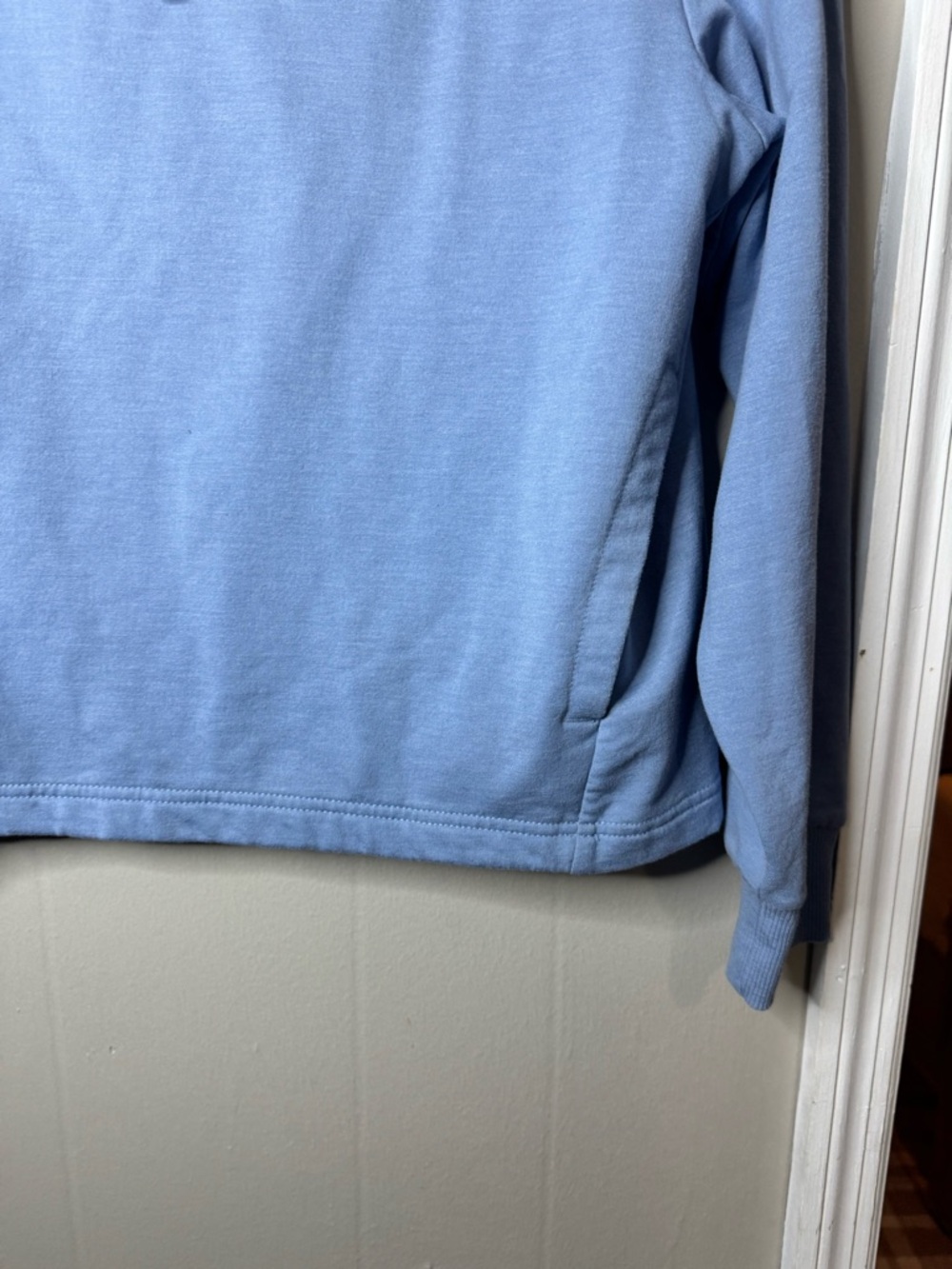 Patagonia Sky Blue Half-Zip Pullover Sweatshirt Women's Size Small - Picture 4 of 9